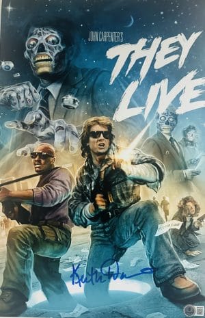 Keith David Signed They Live 11x17 Photo Poster Autograph Frank BAS 842