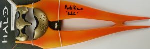 Keith David autograph, Prophets Bane sword, Halo Energy Sword signed, Arbiter autograph, Halo weapon replica, Covenant sword collectible, gaming memorabilia, signed Halo prop, BAS certified autograph, Halo collectible item, sci fi weapon replica, video game collectible, Arbiter Halo signed, Halo Prophets Bane, gaming collector item