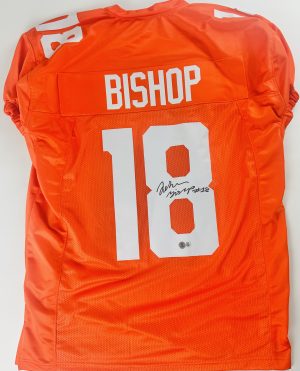Desean Bishop Signed Custom Game Cut Jersey Autograph Tennessee Volunteers BAS 3