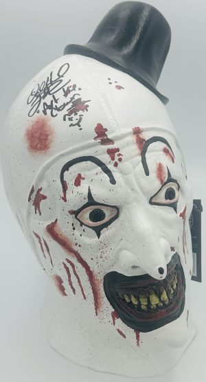 David Howard Thornton Signed Trick or Treat Art the Clown Mask Terrifier BAS 698