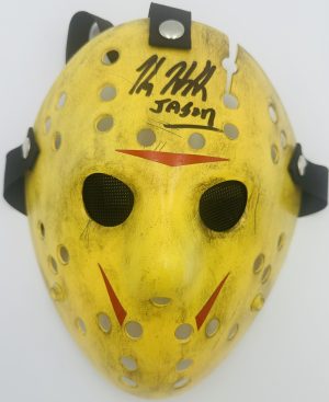 Kane Hodder Signed Jason Takes Manhattan Mask Friday the 13th Autograph BAS 993
