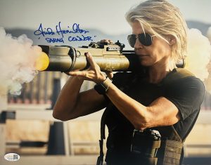 Linda Hamilton Signed 11×14 Terminator Photo Sarah Connor Autograph JSA 195