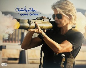 Linda Hamilton Signed 11×14 Terminator Photo Sarah Connor Autograph JSA 196