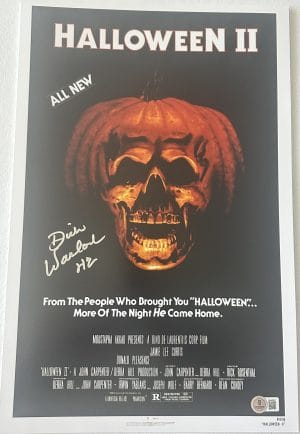 Dick Warlock signed 11x17 photo poster Michael Myers Halloween 2 BAS 282