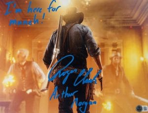 Roger Clark signed 11x14 photo Red Dead Redemption Arthur Morgan autograph BAS 540