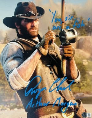 Roger Clark signed 11x14 photo Red Dead Redemption Arthur Morgan autograph BAS 534