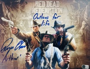 Roger Clark signed 11x14 photo Red Dead Redemption Arthur Morgan autograph BAS 533