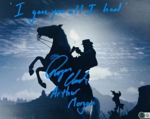 Roger Clark signed 11x14 photo Red Dead Redemption Arthur Morgan autograph BAS 529