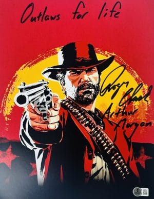 Roger Clark signed 11x14 photo Red Dead Redemption Arthur Morgan autograph BAS 525
