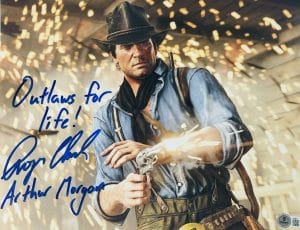 Roger Clark signed 11x14 photo Red Dead Redemption Arthur Morgan autograph BAS 517