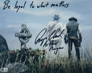 Roger Clark signed 11x14 photo Red Dead Redemption Arthur Morgan autograph BAS 516