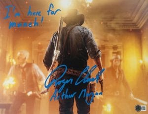 Roger Clark signed 11x14 photo Red Dead Redemption Arthur Morgan autograph BAS 539