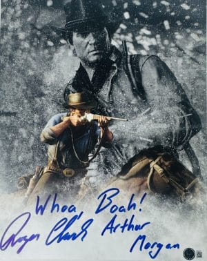 Roger Clark signed 11x14 photo Red Dead Redemption Arthur Morgan autograph BAS 537