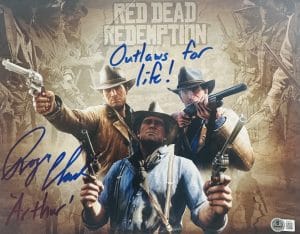 Roger Clark signed 11x14 photo Red Dead Redemption Arthur Morgan autograph BAS 530