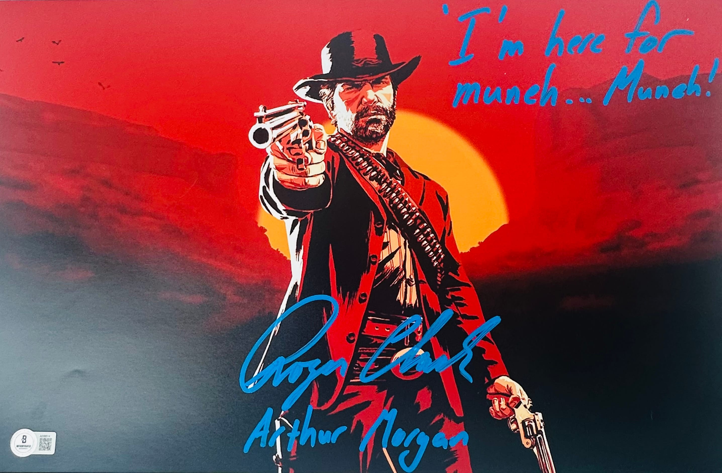 Roger Clarf Rdr Roger Clark signed 11x17 photo Red Dead Redemption Arthur Morgan ...