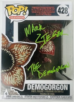 Mark Steger signed Demogorgon Funko 428 Stranger Things Autograph BAS 994