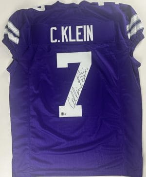 Collin Klein Signed Custom Game Jersey Kansas State Wildcats Autograph BAS 113