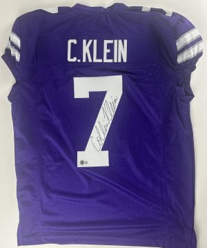 Collin Klein Signed Custom Game Jersey Kansas State Wildcats Autograph BAS 114