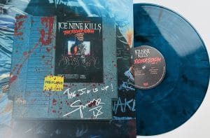 Spencer Charnas signed vinyl, Ice Nine Kills signed album, The Silver Scream vinyl, Spencer Charnas autograph, Ice Nine Kills memorabilia, Silver Scream 8 bit vinyl, signed metal vinyl record, horror metal collectible, Ice Nine Kills collectible, Spencer Charnas collectible, horror themed album, autographed vinyl record, metalcore signed vinyl, Ice Nine Kills record, horror music memorabilia 🎵🩸