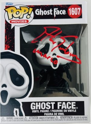 Ethan Embry signed, Ethan Embry autograph, Ghostface Funko Pop, Marco autograph, Scream signed memorabilia, Scream 1996 collectible, horror movie autograph, signed Ghostface Funko, horror memorabilia collectible, slasher film collectible, rare Scream autograph, officially licensed Ghostface, Funko Pop horror collectible, horror display collectible, Scream fan collectible