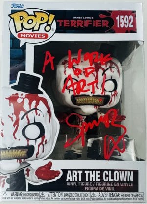 Spencer Charnas signed Art the Clown Funko 1592 A Work of Art autograph BAS 632