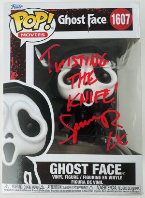 Funko Pop autographed, Ghostface Funko Pop, horror band collectible, horror music memorabilia, horror pop culture collectible, Ice Nine Kills autograph, Ice Nine Kills signed, music and horror crossover, rare signed Funko Pop, Scream Funko collectible, Scream inspired collectible, signed Ghostface Funko, Spencer Charnas autograph, Spencer Charnas signed, Twisting the Knife