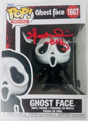 Billy Loomis autograph, Funko Pop autographed, Ghostface Funko Pop, horror display collectible, horror Funko collectible, horror movie autograph, horror movie collectible, officially licensed Ghostface, rare Scream autograph, Scream 1996 collectible, Scream fan collectible, Scream signed memorabilia, Skeet Ulrich autograph, Skeet Ulrich signed, slasher film collectible