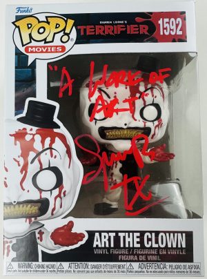 Art the Clown autograph, Art the Clown Funko Pop, Art the Clown signed figure, horror Funko Pop signed, horror movie Funko Pop, Ice Nine Kills autograph, Ice Nine Kills merchandise, signed horror memorabilia, Spencer Charnas autograph, Spencer Charnas horror collectible, Spencer Charnas signed collectible, Spencer Charnas signed Funko Pop, Terrifier Funko Pop 1990, Terrifier horror collectible, Terrifier memorabilia