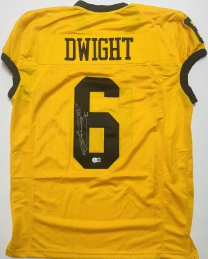 Tim Dwight signed custom game cut jersey Iowa Hawkeyes autograph BAS J75