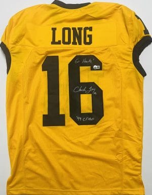 Chuck Long, Chuck Long autograph, Chuck Long signed jersey, Iowa Hawkeyes football, Iowa Hawkeyes jersey, Hawkeyes signed jersey, Iowa football memorabilia, custom game cut jersey, Iowa Hawkeyes autograph, Big Ten football memorabilia, college football signed jersey, Hawkeyes jersey autograph, Iowa quarterback autograph, NCAA football memorabilia, Iowa Hawkeyes collectible