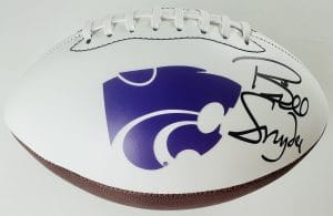 Bill Snyder, Kansas State Wildcats, K State Football, Kansas State Football, Wildcats Football, Bill Snyder Autograph, Signed Football, Kansas State Logo Football, College Football Memorabilia, NCAA Collectibles, Legendary Coach, BAS Certified, Beckett Authenticated, Wildcats Collectibles, Kansas State Fan Gift