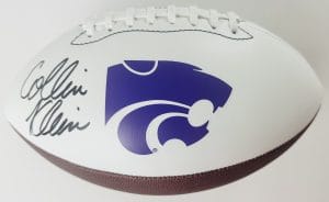 Collin Klein Signed Kansas State Wildcats Logo Football K State Autograph BAS 60