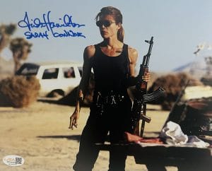 Linda Hamilton Signed 8x10 Terminator Photo Sarah Connor Autograph JSA 193