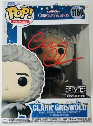 Chevy Chase Signed Clark Griswold Funko 1160 Christmas Vacation Autograph BAS 08