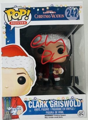 Chevy Chase Signed Clark Griswold Funko 242 Christmas Vacation Autograph BAS 815