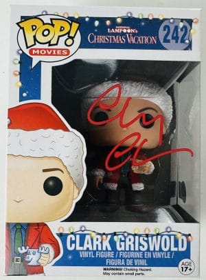 Chevy Chase Signed Clark Griswold Funko 242 Christmas Vacation Autograph BAS 806