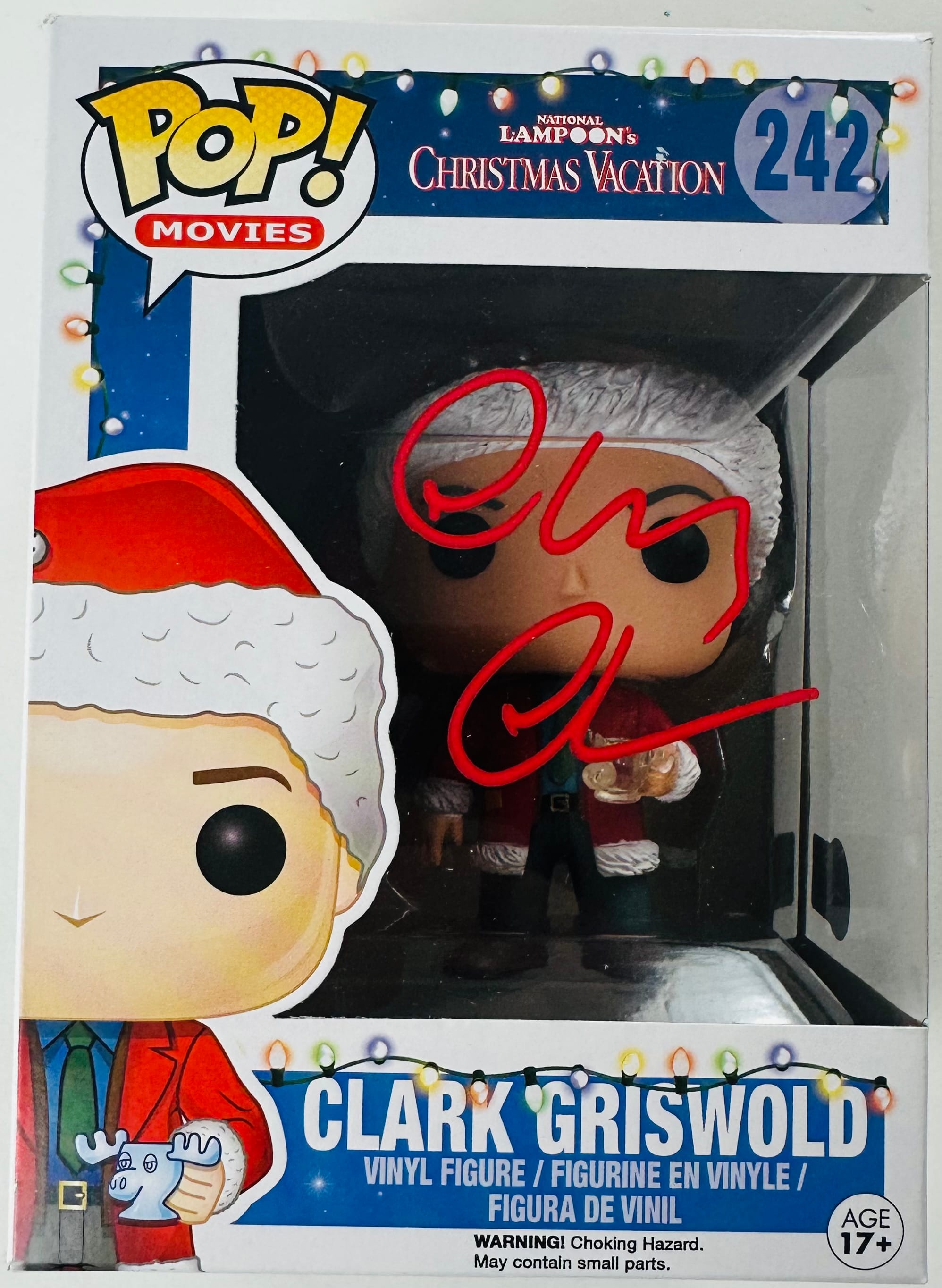 Chevy Chase Signed Clark Griswold Funko 242 Christmas Vacation Autograph BAS 805