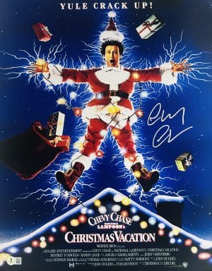 Chevy Chase Signed Christmas Vacation 16x20 Photo Poster Autograph BAS 782