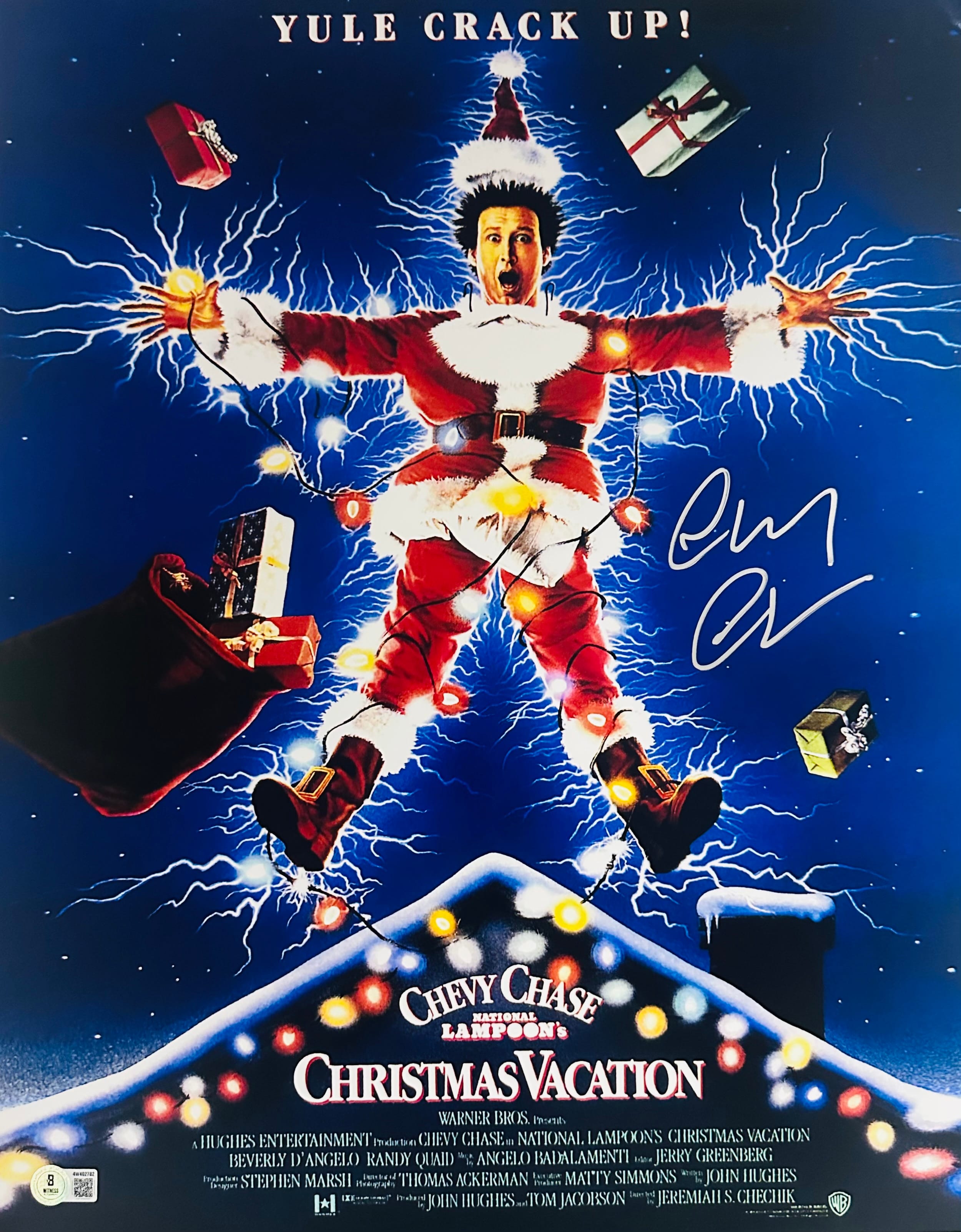 Chevy Chase Signed Christmas Vacation 16x20 Photo Poster Autograph BAS 782