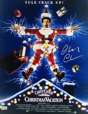 Chevy Chase Signed Christmas Vacation 16x20 Photo Poster Autograph BAS 780
