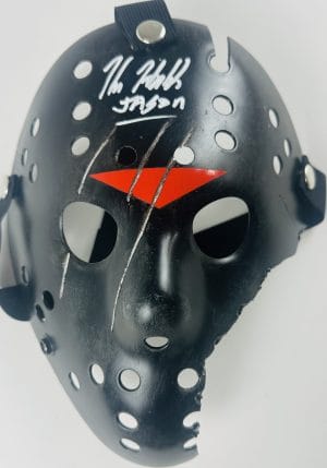 Kane Hodder Signed Jason Voorhees Hellfire Savini Mask Friday the 13th BAS 980