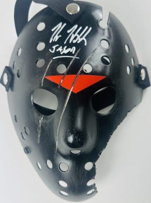 Kane Hodder Signed Jason Voorhees Hellfire Savini Mask Friday the 13th BAS 974