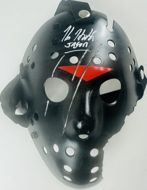 Kane Hodder Signed Jason Voorhees Hellfire Savini Mask Friday the 13th BAS 975