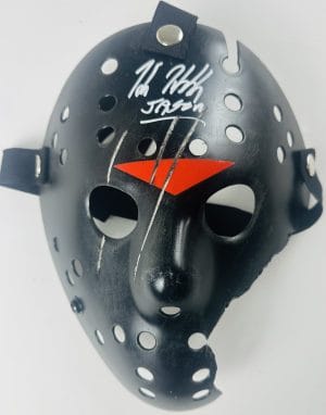 Kane Hodder Signed Jason Voorhees Hellfire Savini Mask Friday the 13th BAS 976