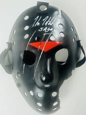 Kane Hodder Signed Jason Voorhees Hellfire Savini Mask Friday the 13th BAS 978