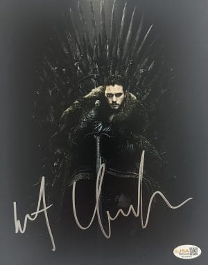 Kit Harington Signed 8x10 Game of Thrones Photo Autograph Jon Snow JSA 945