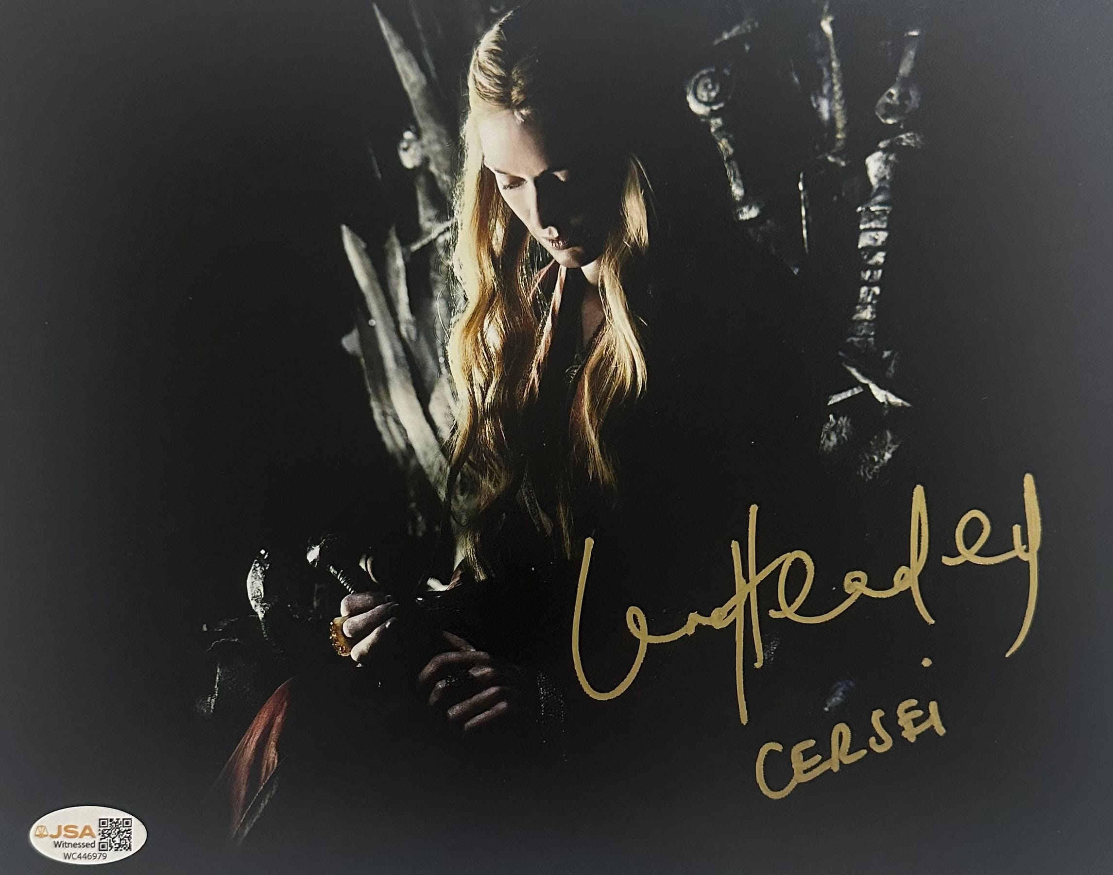 Lena Headey signed Game of Thrones 8x10 Photo Cersei Lannister Autograph JSA 979