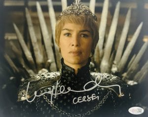 Lena Headey signed Game of Thrones 8x10 Photo Cersei Lannister Autograph JSA 813