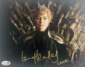 Lena Headey signed Game of Thrones 8x10 Photo Cersei Lannister Autograph JSA 978