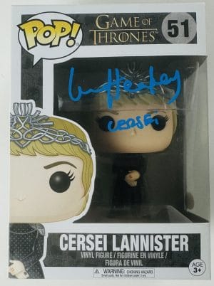 Lena Headey, Cersei Lannister, Game of Thrones, Funko Pop 51, Lena Headey Signed, Cersei Funko, House Lannister, Iron Throne, HBO Series, Fantasy Collectible, Signed Funko Pop, Television Memorabilia, JSA Authenticated, Game of Thrones Autograph, Funko Collector Item